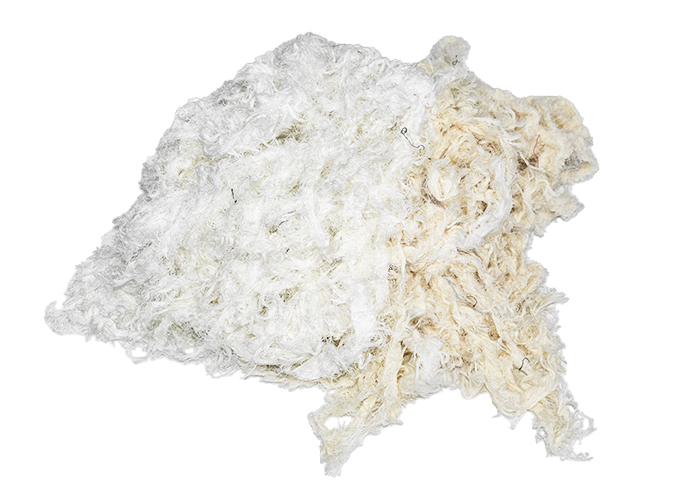 White Cotton Waste - Off-white 10S cotton waste